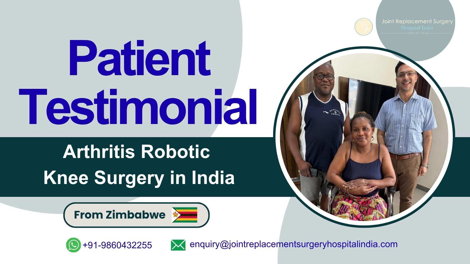 caroline mudzingwa robotic knee surgery in india
