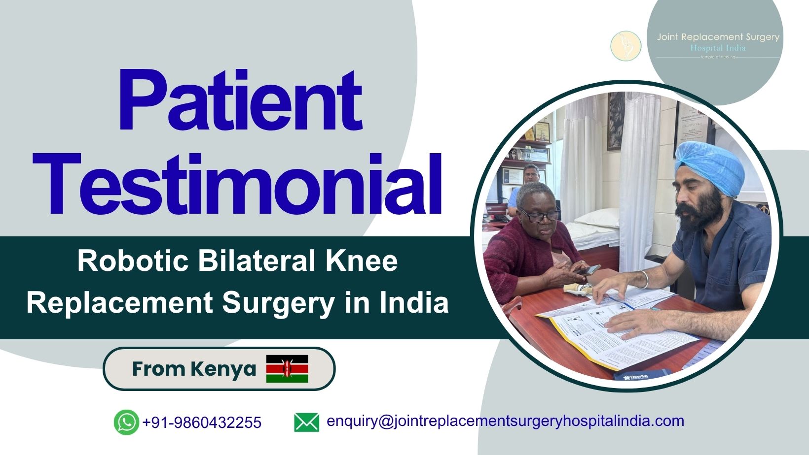Kenyan Patient Regains Mobility After Robotic Bilateral Knee Replacement in India